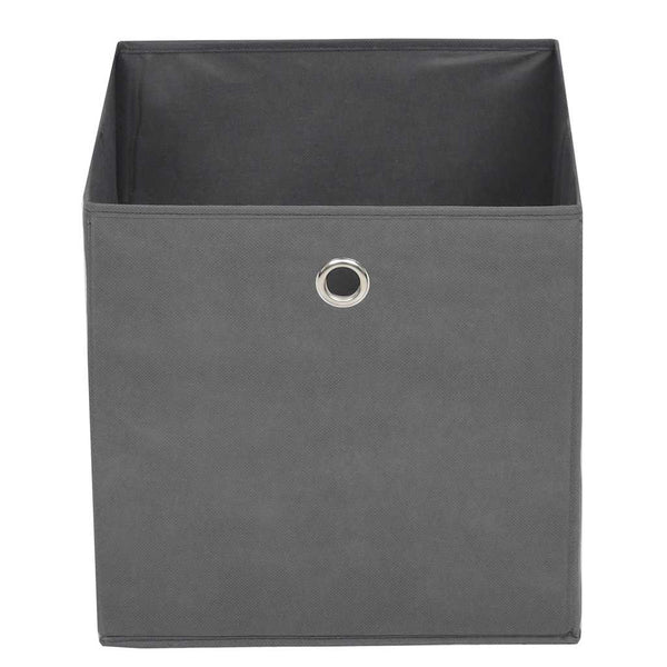 Vidaxl 10 Pcs Non Woven Fabric 32X32x32 Cm Grey Storage Boxes