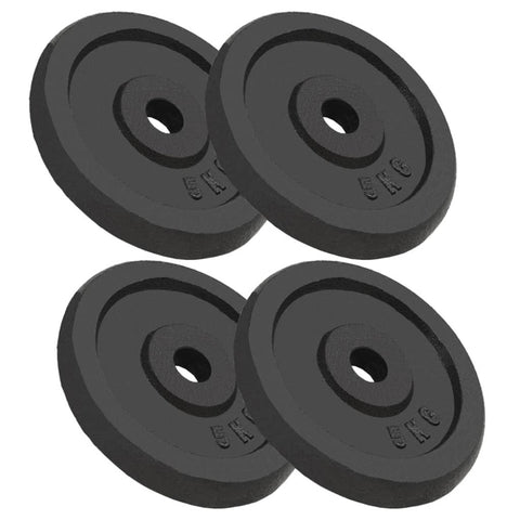4 Pcs 4X5 Kg Cast Iron Weight Plates