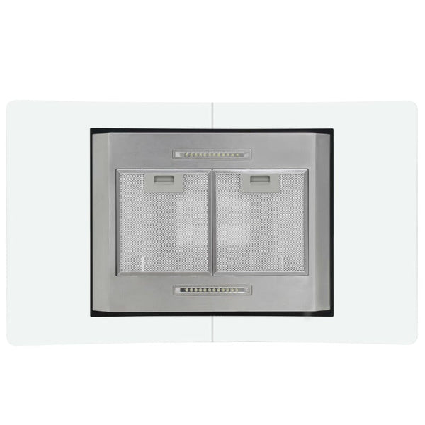 Vidaxl Island Range Hood 90 Cm Lcd Display Touch Sensor 756 M/H Led Rangehoods