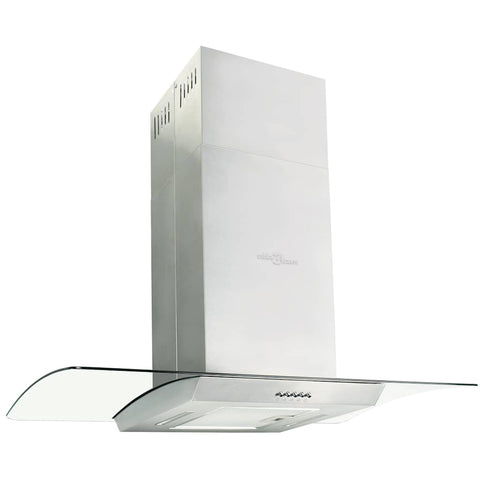 Vidaxl Island Range Hood 90 Cm Stainless Steel 756 Ma/H Led Rangehoods