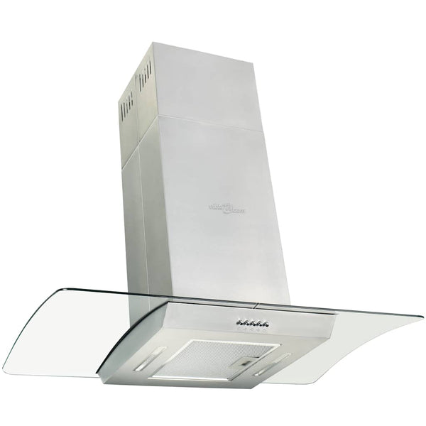 Vidaxl Island Range Hood 90 Cm Stainless Steel 756 Ma/H Led Rangehoods