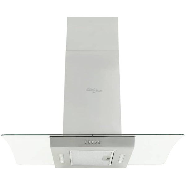 Vidaxl Island Range Hood 90 Cm Stainless Steel 756 Ma/H Led Rangehoods