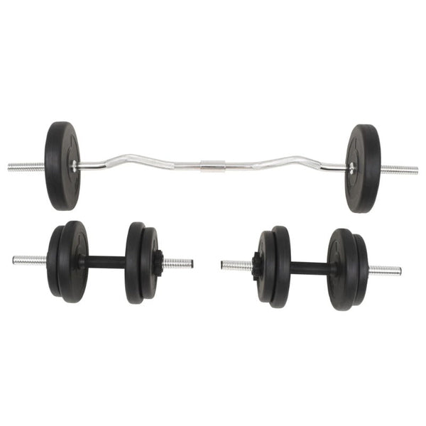 Vidaxl Barbell And Dumbbell Set 30 Kg Barbells & Attachments