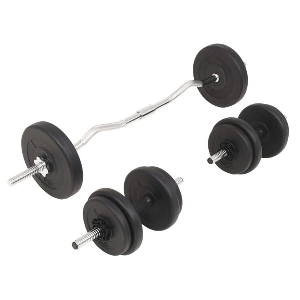 Vidaxl Barbell And Dumbbell Set 30 Kg Barbells & Attachments