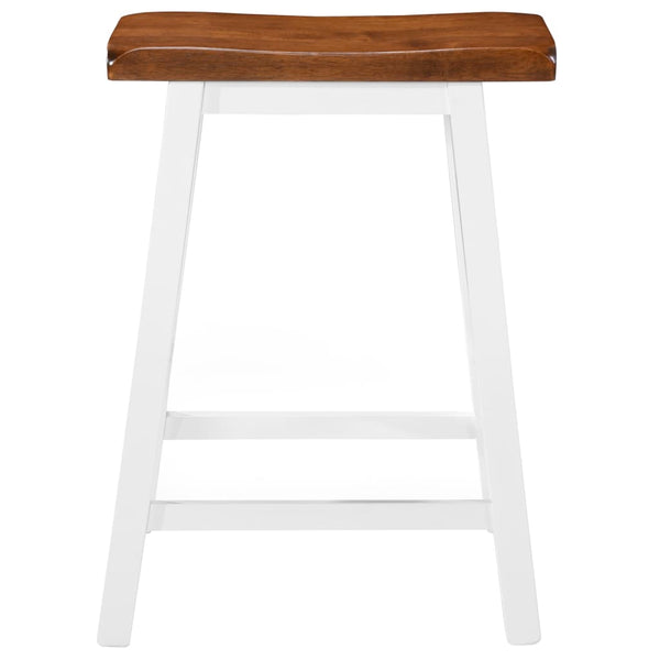 Vidaxl Bar Stools 2 Pcs Solid Wood Benches Bar Stools