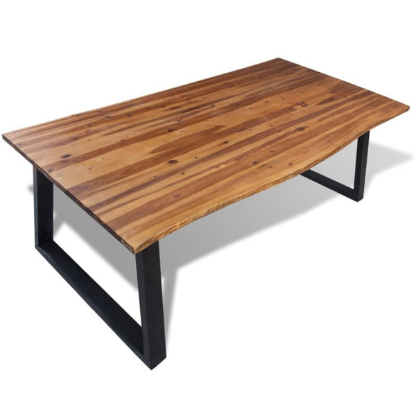 Vidaxl Dining Table Solid Acacia Wood 200X90x75 Cm