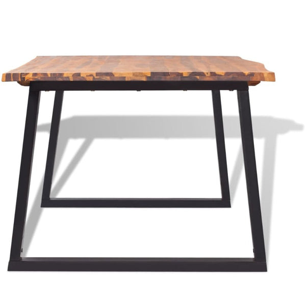 Vidaxl Dining Table Solid Acacia Wood 200X90x75 Cm