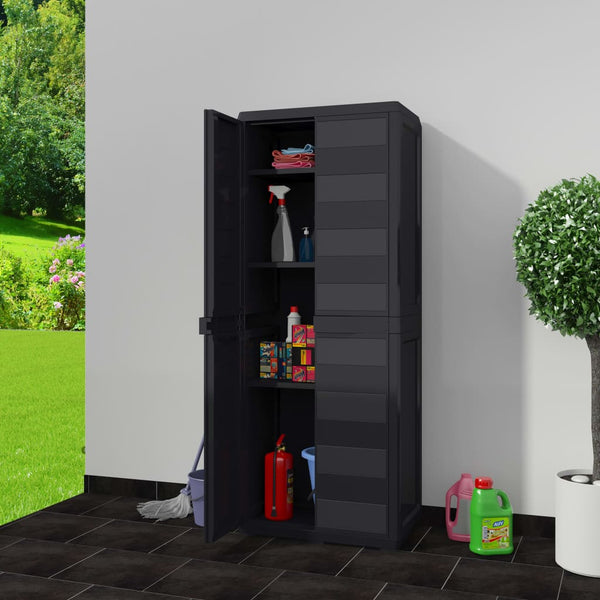 Garden Storage Cabinet With 3 Shelves