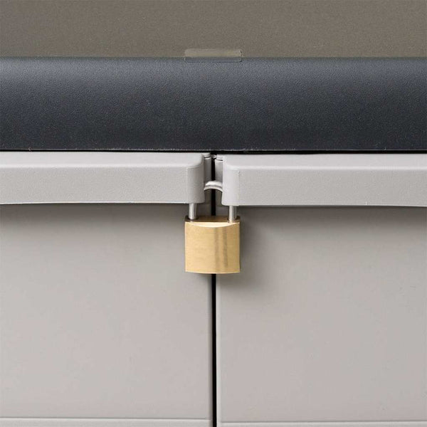 Vidaxl Garden Storage Cabinet With 1 Shelf Black And Grey Cabinets & Cupboards