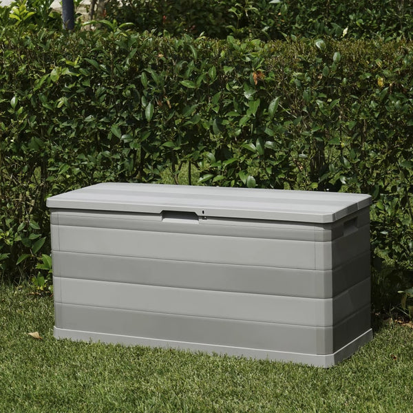 Garden Storage Box Grey 117X45x56 Cm