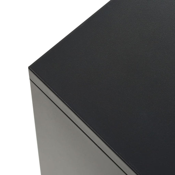 Sideboard Metal Industrial Style 120X35x70 Cm Black