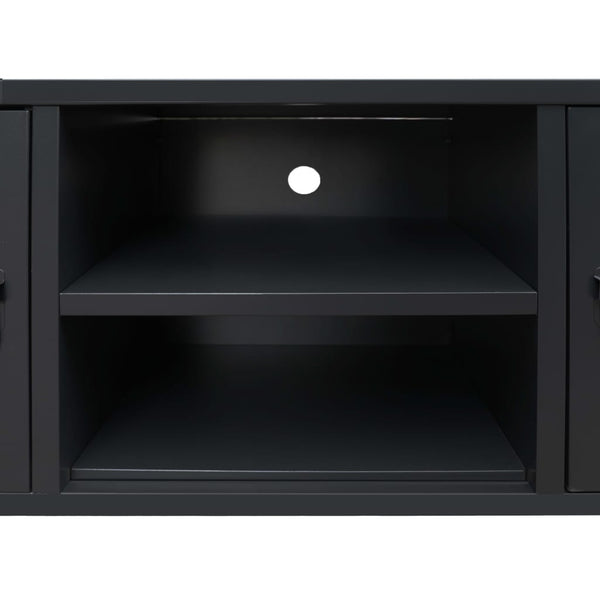 Tv Cabinet Metal Industrial Style 120X35x48 Cm Black