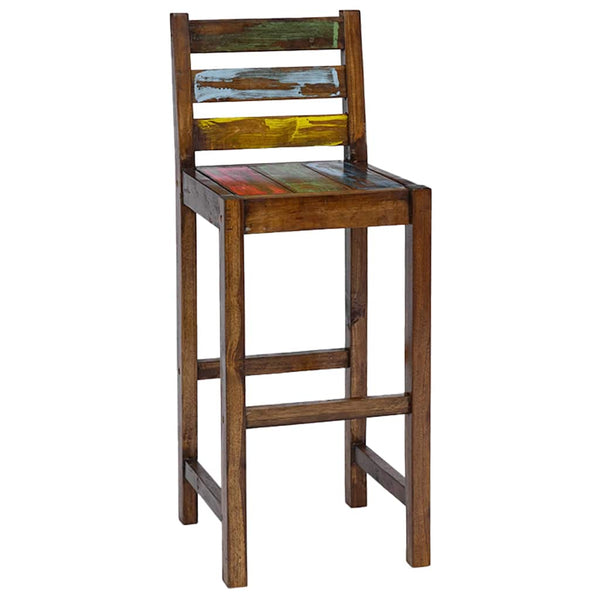 Vidaxl Bar Stools 2 Pcs Solid Reclaimed Wood Benches Bar Stools