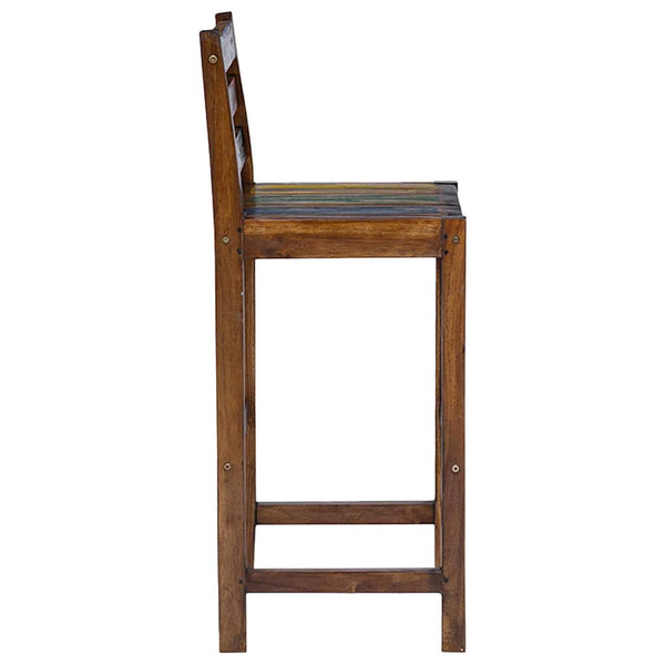 Vidaxl Bar Stools 2 Pcs Solid Reclaimed Wood Benches Bar Stools