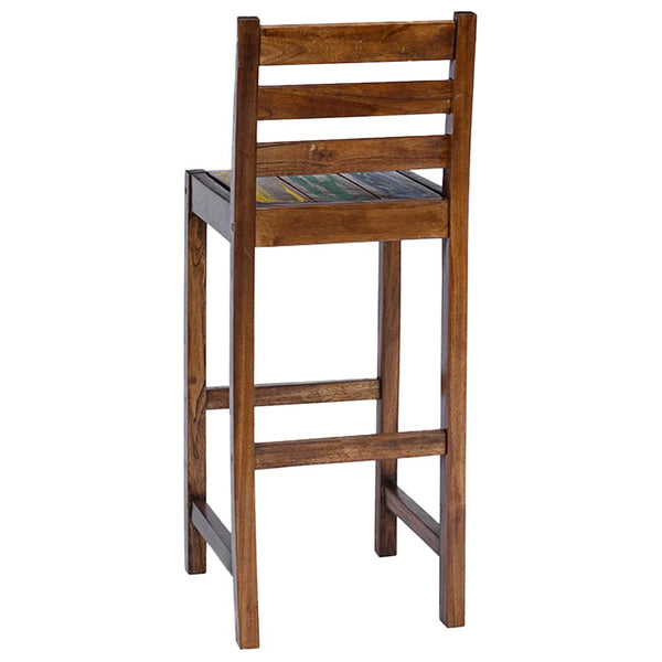 Vidaxl Bar Stools 2 Pcs Solid Reclaimed Wood Benches Bar Stools