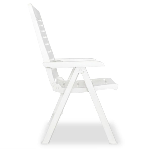 3 Piece Bistro Set Plastic White Patio Furniture Sets