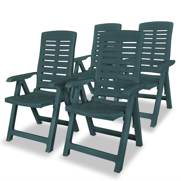 5 Piece Outdoor Dining Set Plastic Green Outdoor Dining Sets