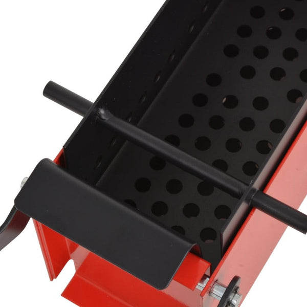 Paper Log Briquette Maker Steel 34X14x14 Cm Black And Red Fireplace & Stove Accessories