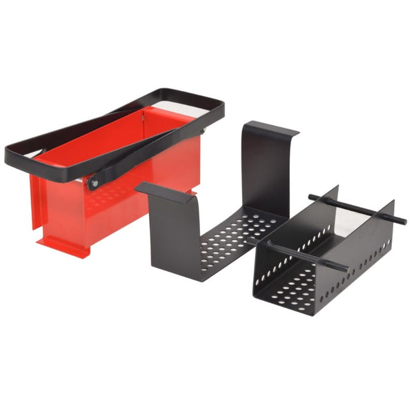 Paper Log Briquette Maker Steel 34X14x14 Cm Black And Red Fireplace & Stove Accessories