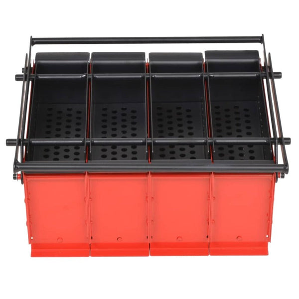 Paper Log Briquette Maker Steel 38X31x18 Cm Black And Red Fireplace & Stove Accessories