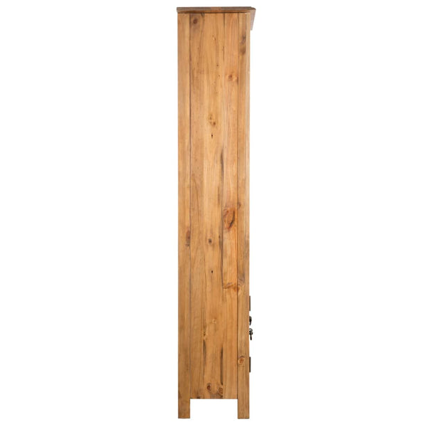Freestanding Bathroom Cabinet Solid Pinewood 48X32x170 Cm