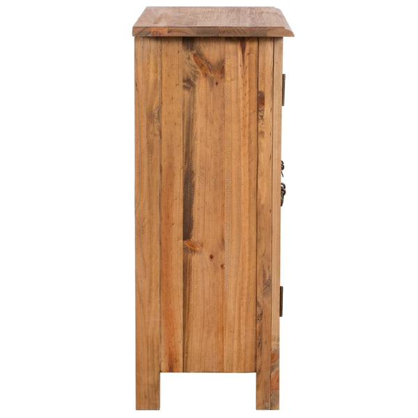 Bathroom Side Cabinet Solid Pinewood 59X32x80 Cm
