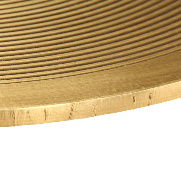 Tables Table Set 2 Pieces Brass Covered Mdf