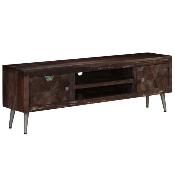 Tv Cabinet Solid Reclaimed Wood 140X30x45 Cm