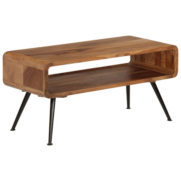 Coffee Table Solid Sheesham Wood 95X40x45 Cm Coffee Tables