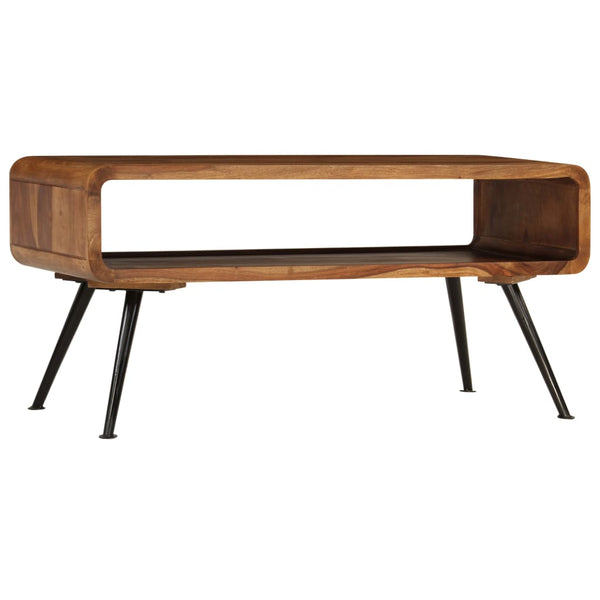 Coffee Table Solid Sheesham Wood 95X40x45 Cm Coffee Tables