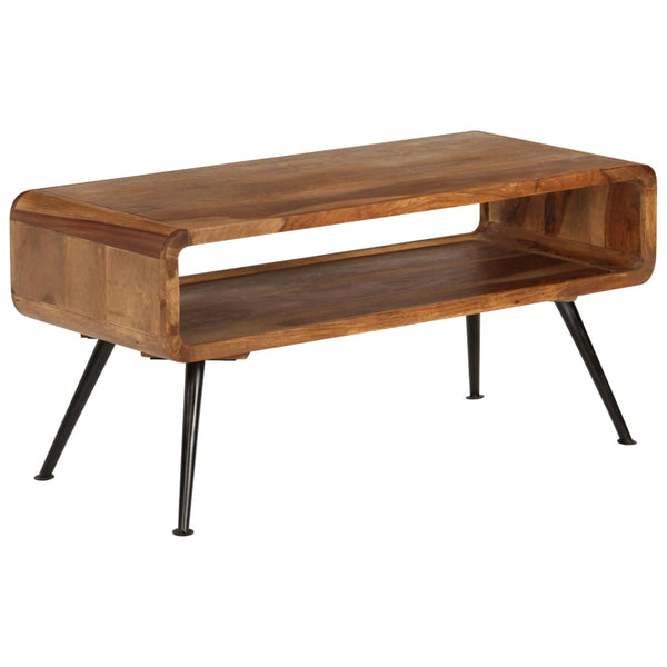 Coffee Table Solid Sheesham Wood 95X40x45 Cm Coffee Tables