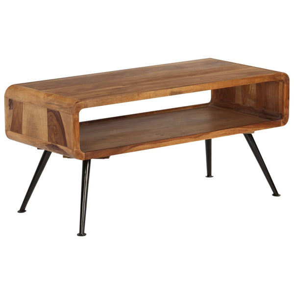 Coffee Table Solid Sheesham Wood 95X40x45 Cm Coffee Tables