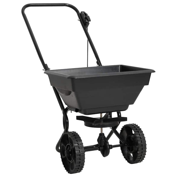 Vidaxl Walk Behind Salt Spreader Pvc And Steel 80X46x75 Cm 15 L Ice Scrapers & Snow Brushes