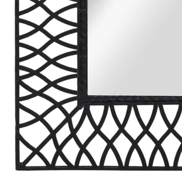 Wall Mirror Arched 50X80 Cm Black