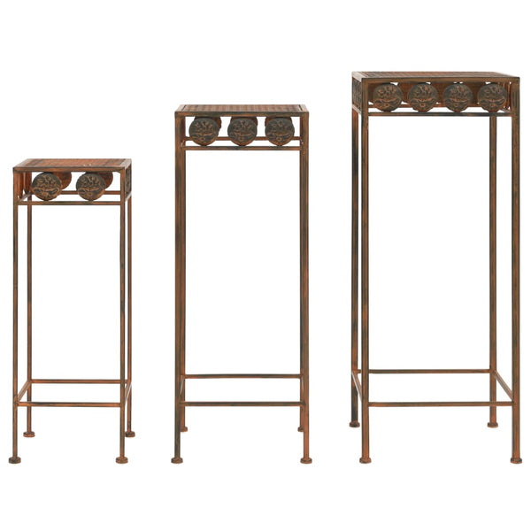 Plant Stand Set 3 Pieces Style Metal Plant Stands