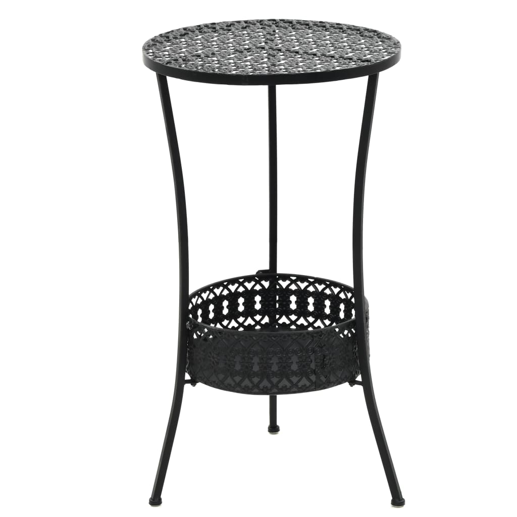 Bar Tables Bistro Table Black 40X70 Cm Metal