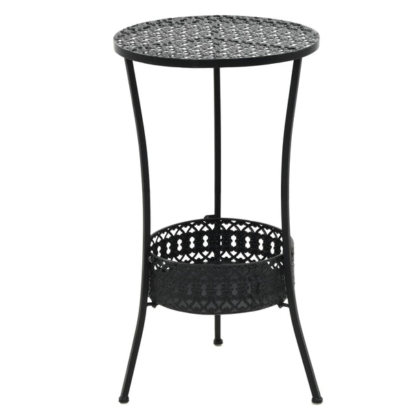 Bar Tables Bistro Table Black 40X70 Cm Metal