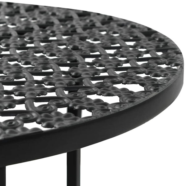 Bar Tables Bistro Table Black 40X70 Cm Metal