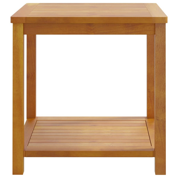 Side Table Solid Acacia Wood 45X45x45 Cm