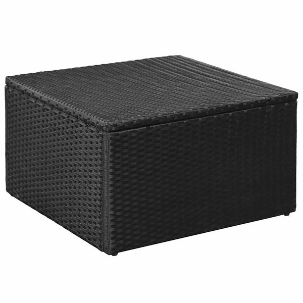 Vidaxl 4 Piece Garden Lounge Set Poly Rattan Black And White Other Patio & Garden Furniture