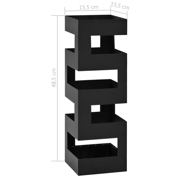 Umbrella Stand Tetris Steel Black Umbrella Stands