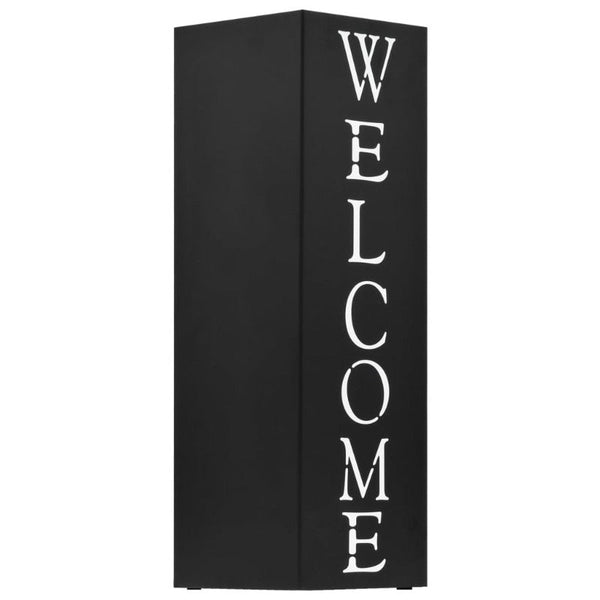 Vidaxl Steel Umbrella Stand Black 15.5 X 48.5 Cm Umbrella Stands