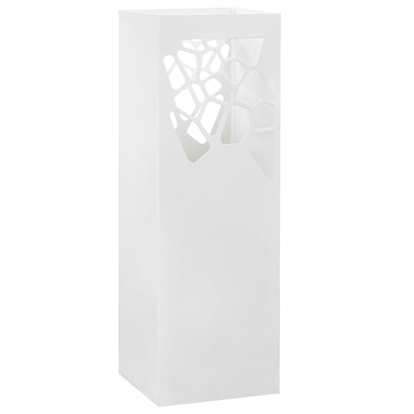 Vidaxl Umbrella Stand Stones Steel White Umbrella Stands