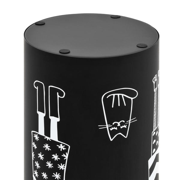 Vidaxl Umbrella Stand Women Steel Black Umbrella Stands
