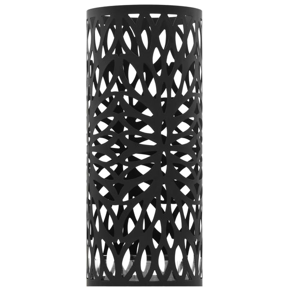 Umbrella Stand Leaves Steel Black Umbrella Stands