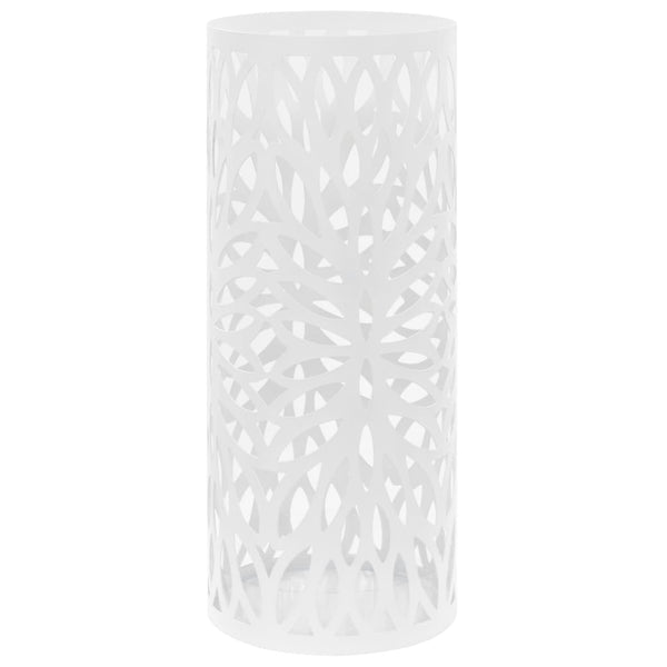 Umbrella Stand Leaves Steel White Umbrella Stands