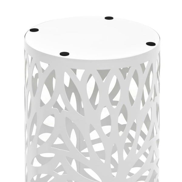 Umbrella Stands Umbrella Stand Leaves Steel White