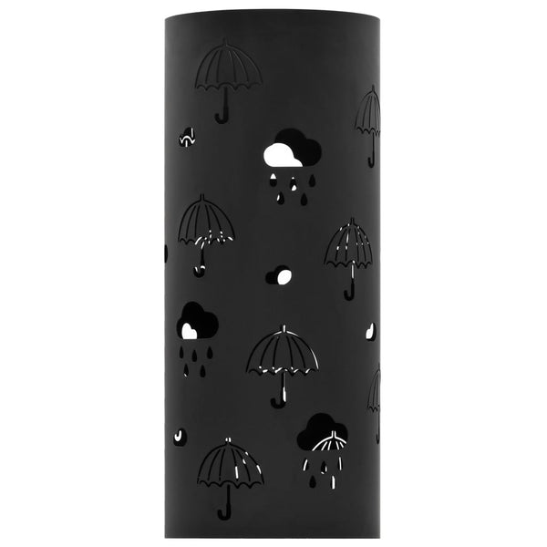 Vidaxl Umbrella Stand Umbrellas Steel Black Umbrella Stands