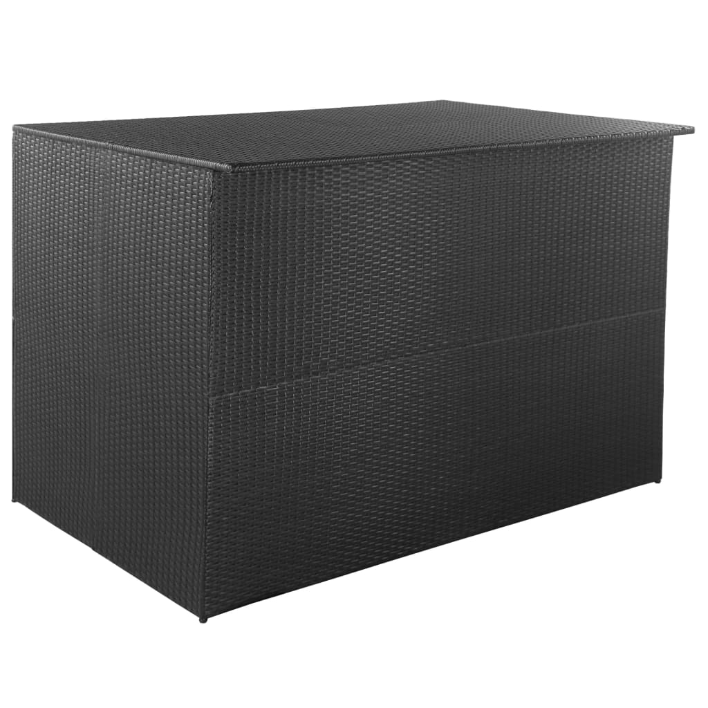 Garden Storage Box Black 150X100x100 Cm Poly Rattan Storage Deck Boxes