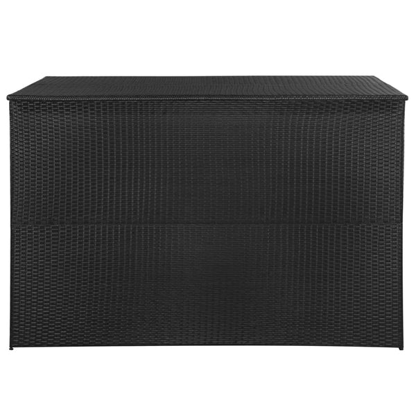 Garden Storage Box Black 150X100x100 Cm Poly Rattan Storage Deck Boxes